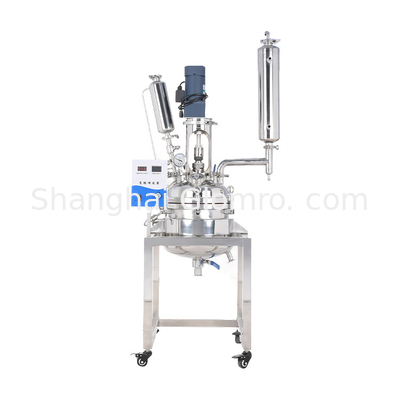 10-liter Automatic Double-layer Stainless Steel Bioreactor High-pressure Laboratory Container With Pump Motor