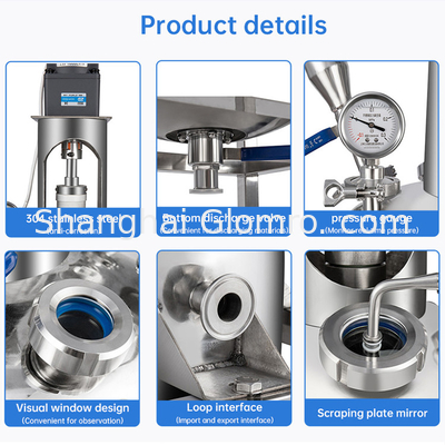 10-liter Automatic Double-layer Stainless Steel Bioreactor High-pressure Laboratory Container With Pump Motor