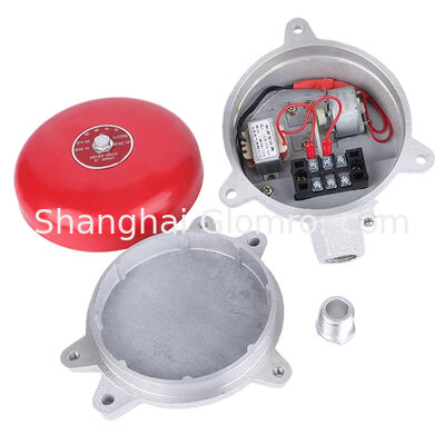 Explosion-Proof Electric Bell (White/Red) IIB DC24V AC220V Industrial Alarm Bell for Hazardous Area
