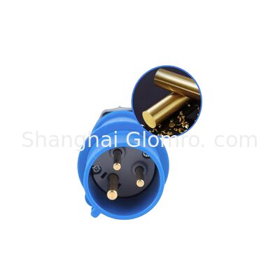 Copper pins with nickel plating IP44 Waterproof Industrial Plug16A 200-250V 32A 380-415V