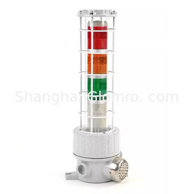 180dB High Decibel Explosion-Proof Audible Visual Alarm / Tri-color Explosion-Proof Sound and Light Alarm Ex d II CT6 Gb Industrial Warning Indicator Light