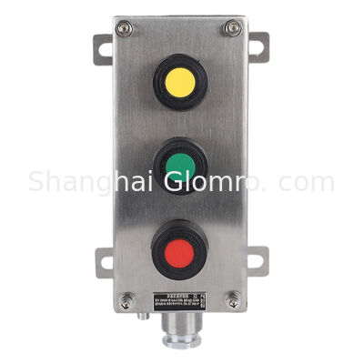 Waterproof Stainless Steel Explosion-proof Start-stop Switch Button Box IP65 Emergency Stop Control Switch Multi-Button 10A 220V