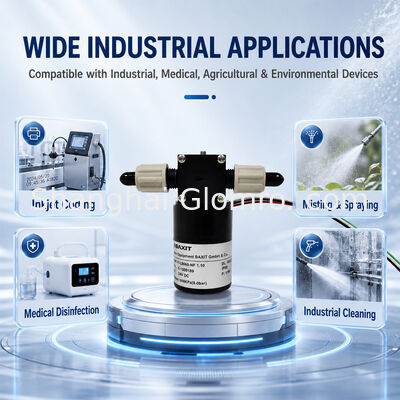 BAXIT PL8060-NF1.10 Micro Brushless DC Self Priming High Pressure Diaphragm Pump PWM Speed Control PTFE Diaphragm Inkjet Spray