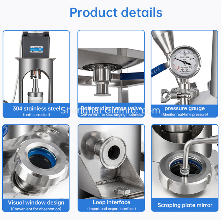 10-liter Automatic Double-layer Stainless Steel Bioreactor High-pressure Laboratory Container With Pump Motor