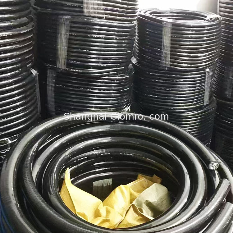 Manufacturer-Sourced  1/4" 700 mm Factory Black Explosion Proof Flexible Hose Explosion proof flexible connection pipe