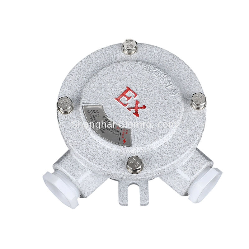 AH-IIB Type E Angle Flat Cover Explosion-proof Junction Box, Exd IIB T6 IP65 Aluminum Alloy