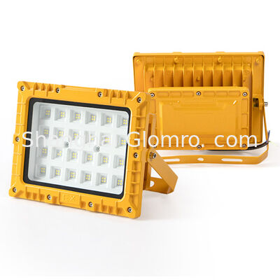 Luz LED a prueba de explosiones IP66 50W 100W 150W 200W con suministro de energía de emergencia de 90 minutos