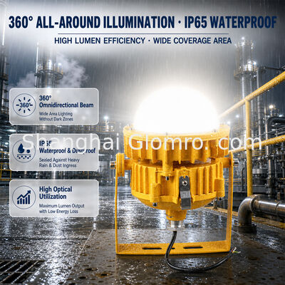 Lámpara a prueba de explosión de alta potencia de 50W sin mantenimiento IP65 Iluminación de área de taller de fábrica de almacén