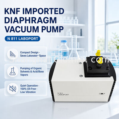 KNF N811KT.18 Bomba de vacío de diafragma resistente a sustancias químicas Diafragma revestido con PTFE para filtración al vacío